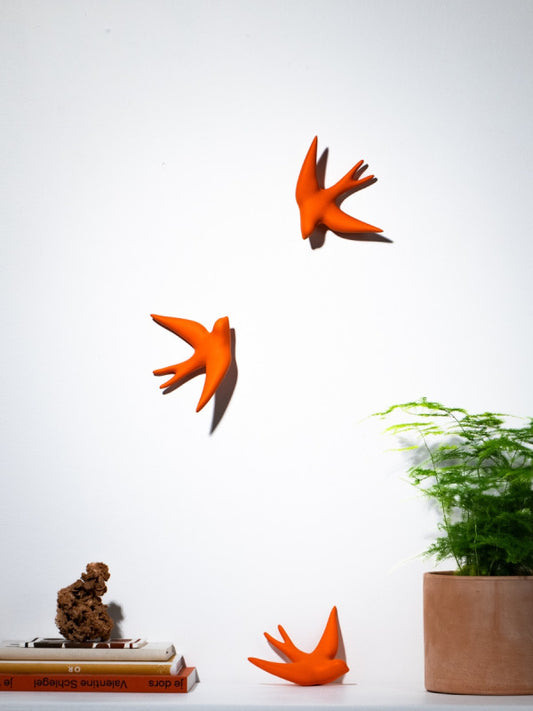 Hirondelle en céramique - Oursin